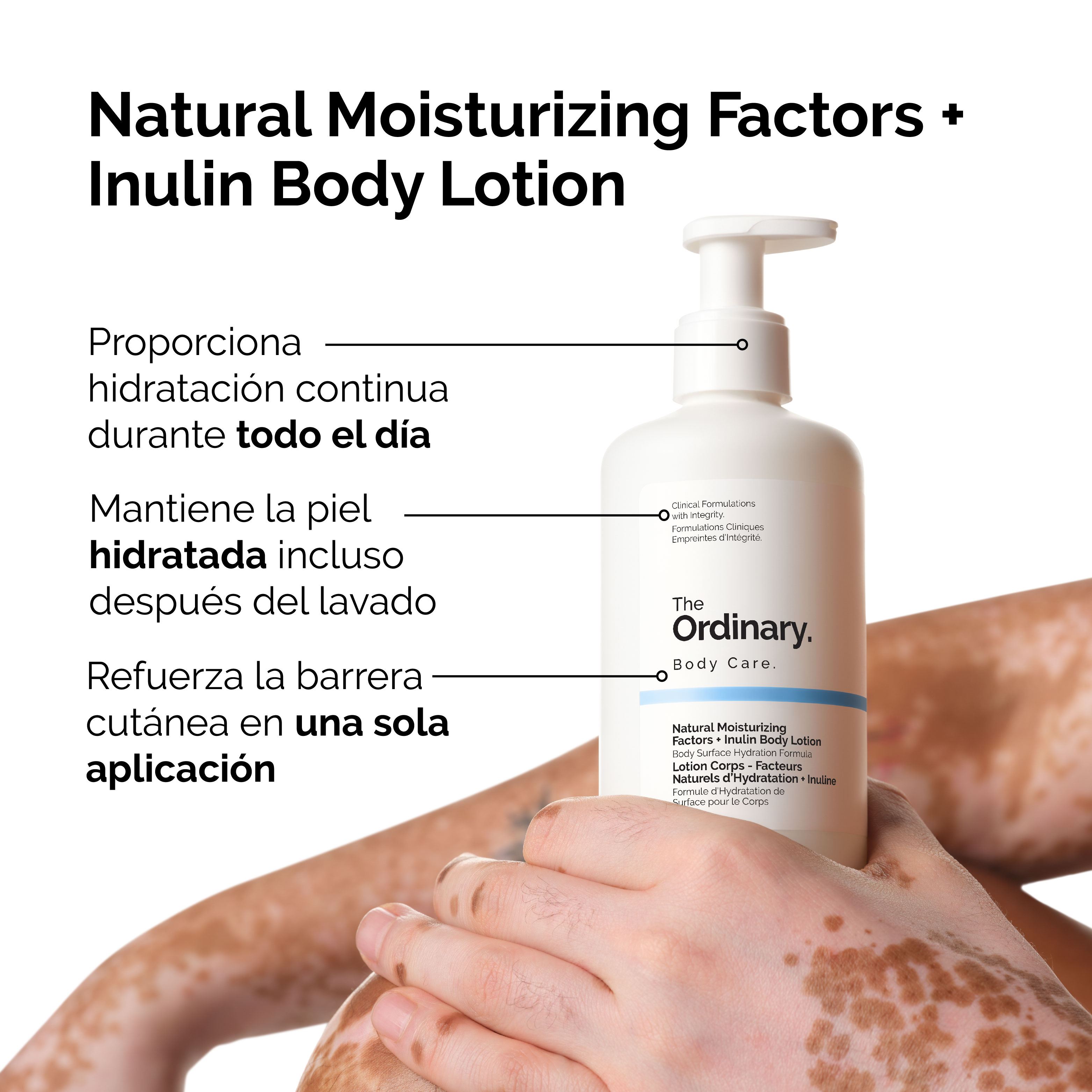 NATURAL MOISTURIZING FACTORS + INLUIN BODY LOTION (LOCIÓN PARA EL CUERPO CON INLUINA)